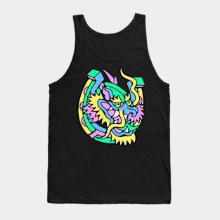 Lucky dragon horseshoe Tank Top